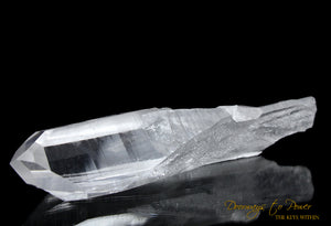 Lemurian Era Of Light Quartz Lightning Strike Crystal Power Wand