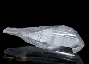 Lemurian Era Of Light Quartz Lightning Strike Crystal Power Wand