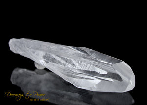 Lemurian Era Of Light Quartz Lightning Strike Crystal Power Wand