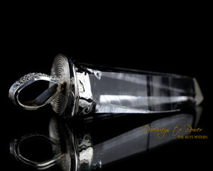 Lemurian Light Language Crystal Pendant .925