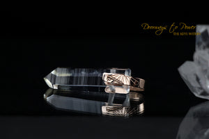 Lemurian Light Language Pendant Rose Gold