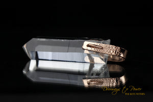 Lemurian Light Language Pendant in Rose Gold