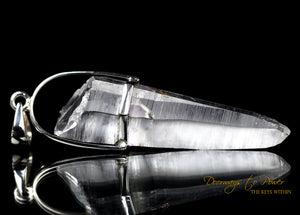 Lemurian & Ruby Laser Quartz Crystal Pendant