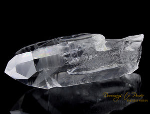 Lemurian Phantom Temple heart Dow PURE Quartz Wand 'ERA of LIGHT'