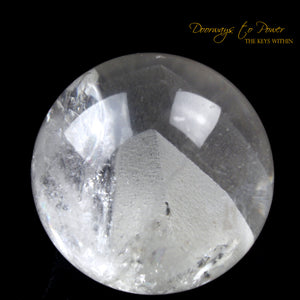 Lemurian Pyramid Manifestation Phantom Quartz Crystal Sphere 'Holographic Connection'