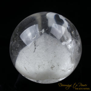 Lemurian Pyramid Manifestation Phantom Quartz Crystal Sphere 'Holographic Connection'