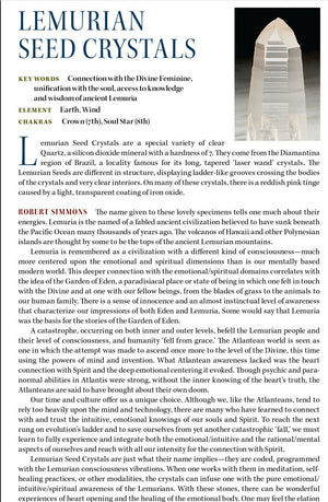 Lemurian Crystal Properties