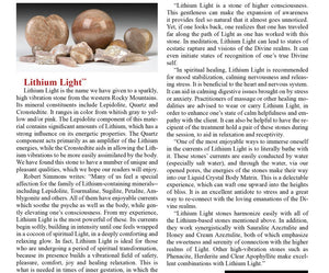 Lithium Light Crystal Altar Stone 'Uplifting the Light' XL