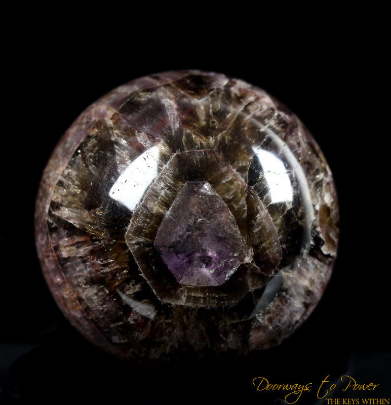 Melody Stone Super 7 Crystal Sphere w/ Unique Record Keeper