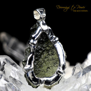 Moldavite Synergy 12 Stone Crystal Pendant