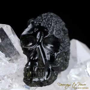Leandro De Souza Moldavite Crystal Skull
