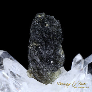 Moldavite Tektite Dragon Crystal Carving