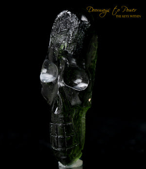 Moldavite Crystal Skull 'Xalira'