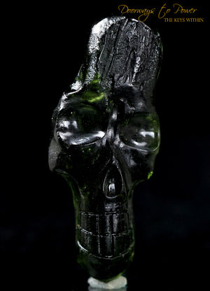 Moldavite Crystal Skull 'Xalira'