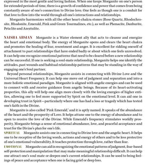 Morganite Crystal Properties