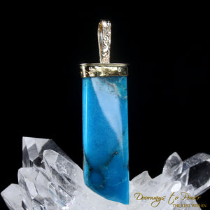 Nacoazoi Turquoise Light Language Crystal Pendant 22k