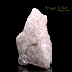 Natural Raw Pink Morganite Crystal Altar Stone