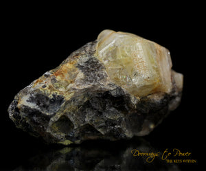 Phenacite & Magnetite Crystal Madagascar