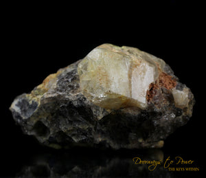 Phenacite & Magnetite Crystal Madagascar