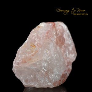 Pink Fire Azeztulite Quartz Crystal Azozeo Activated