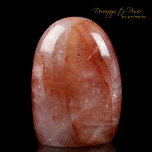 Pink Fire Azeztulite Crystal Altar Stone