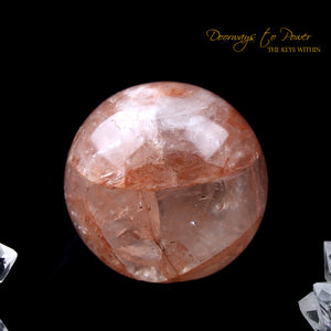 Pink Fire Azeztulite Crystal Sphere Azozeo Super Activated