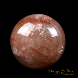 Pink Fire Azeztulite Crystal Sphere Azozeo Activated