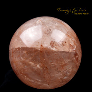 Pink Fire Azeztulite Crystal Sphere Azozeo Super Activated