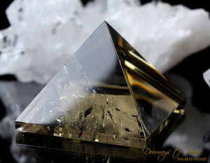 Pure Citrine Crystal Pyramid 'Energized in the Kings Chamber' of the Great Pyramid of Giza!