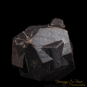 Pyrite Iron-Cross Twin Crystal Coated with Goethite