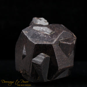 Pyrite Iron-Cross Twin Crystal Coated with Goethite