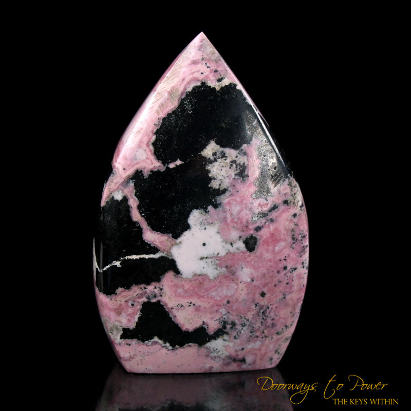 Pink and black stone rhodonite discount