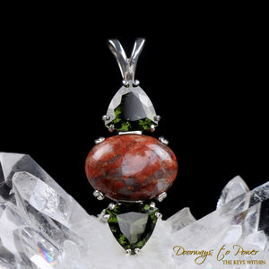 Rosophia Moldavite Gemstone Crystal Pendant