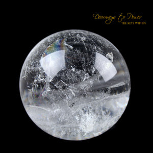 Satyaloka Azeztulite Quartz Crystal Sphere XL 