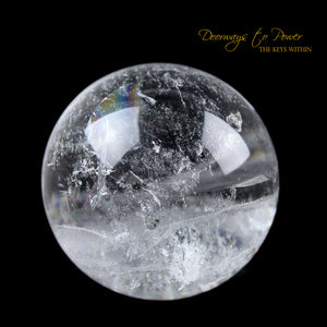 Satyaloka Azeztulite Quartz Crystal Sphere XL