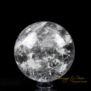 XL Satyaloka Azeztulite Quartz Crystal Sphere