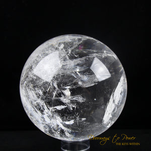 Azozeo Activated Satyaloka Quartz Crystal Sphere