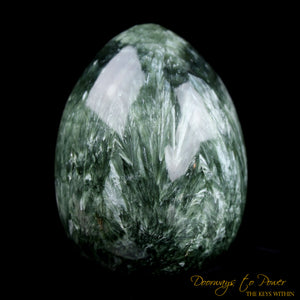 Seraphinite Cosmic Egg Crystal 'Bird of Light'
