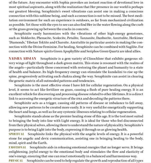 Seraphinite Crystal Properties