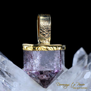 Shangaan Amethyst Light Language Crystal Pendant™ 22k