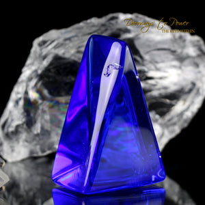Siberian Blue Quartz Crystal Altar Stone