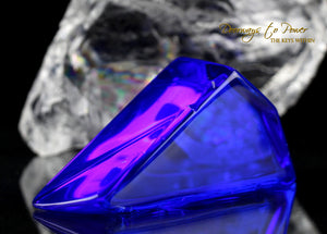 Siberian Blue Quartz Crystal Altar Stone