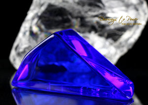 Siberian Blue Quartz Crystal Altar Stone