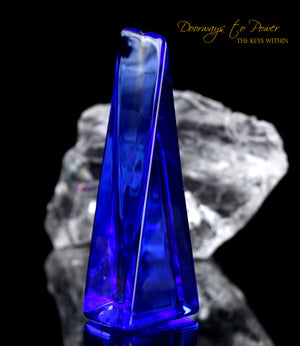 Siberian Blue Quartz Crystal Altar Stone