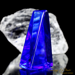 Siberian Blue Quartz Crystal Altar Stone