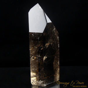 Citrine Smoky Temple Heart Dow Crystal 'Abundance'