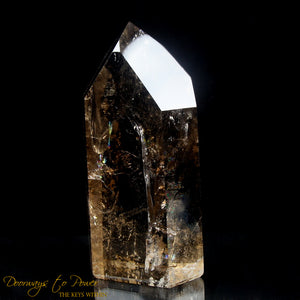 Citrine Smoky Temple Heart Dow Crystal 'Abundance'