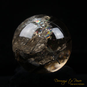 Smoky Quartz Black Tourmaline Crystal Sphere 'KANəN'