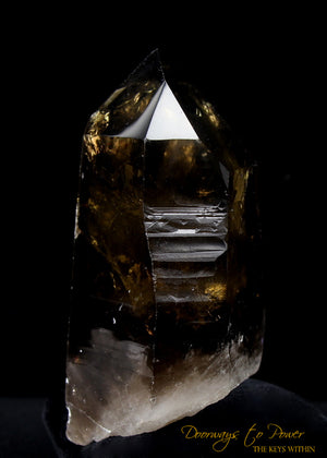 Smoky Citrine Lemurian Twin Quartz Record Keeper Crystal