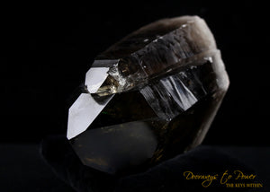 Smoky Citrine Lemurian Twin Quartz Record Keeper Crystal